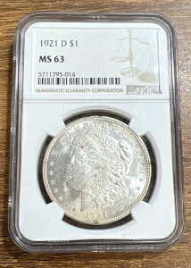 1921-D 1hK NGC MS63 uEx