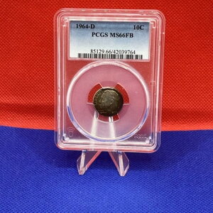 1964-D [Yxg 90% Vo[ _C MS 66FB PCGS X^[ X[p[ Jt g[jO