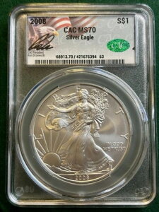 2008 $1 AJ Vo[ C[O CAC MS70 EhWFEbL MTC胉x