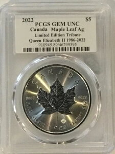 2022 PCGS �J�i�_ ���[�v�����[�t ���~�e�b�h�G�f�B�V���� QE II 1986-2022 !
