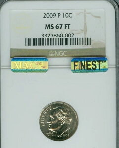 2009 P ���[�Y�x���g �_�C�� NGC MS67 FT MAC FINEST BUSINESS STRIKE MAC SPOTLESS�B