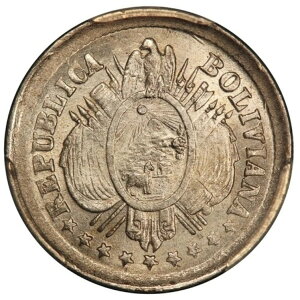 1888�N PTS FE �{���r�A 5�Z���^�{��� - PCGS MS 65 - KM #157.2 - TOP POP