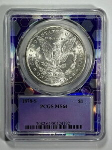 1878�N S �����K�� �_���[ �V���o�[ $1 MS 64 PCGS �u���X�g�z���C�g �g���[�_�[ �r�[�z���_�[