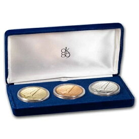 1989年 プルーフ US オリンピック フェスティバル 3点セット（COA付き）| ブロンズコイン1枚、シルバーコイン2枚