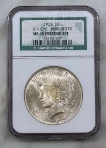 1923Ns[XVo[h 1h NGC MS 65 rjIz[hvXe[WZbg #898/978