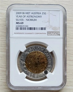 NGC MS 69 2009 BI-MET �I�[�X�g���A 25E �V���w�N ��j�I�u�R�C��