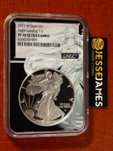 2021 W プルーフ シルバー イーグル NGC PF70 ウルトラカメオ ウォーキング リバティ コアホルダー T2