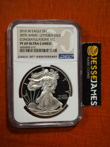 2016 W �v���[�t �V���o�[ �C�[�O�� NGC PF69 �E���g�� �J���I �R���O���e�[�V�����Y �Z�b�g ���x�����