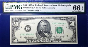 1969A 50hAMs Fr-2115-C tBftBA PMG66 Gem EPQ