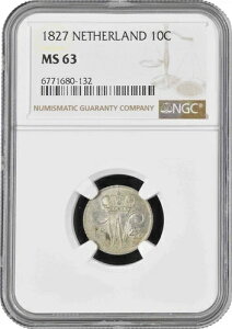 �I�����_ 10�Z���g 1827�N�ANGC MS63�A�u�E�B���A��1���i1815 - 1840�j�v���