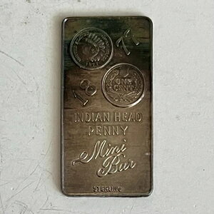 1877�N�� �C���f�B�A���w�b�h �y�j�[ 0.925 �X�^�[�����O�V���o�[ �~�j�o�[ �}�f�B�\���~���g�� *�g�[�����H*