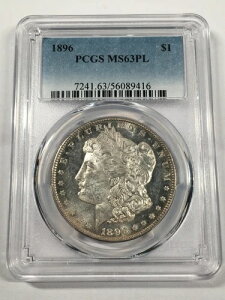 1896�N ���[�K�� �V���o�[�h�� PCGS MS63 PL �v���[�t���C�N 06XFA25