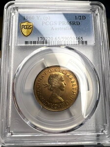 1960N I[XgA v[t 1/2 yj[ KM# 61As 1030AQEIIAPCGS PR 65 RD RED