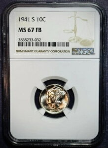 1941-S 10Zg }[L[_C - NGC MS67 FB