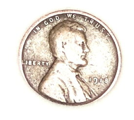 1918年銅製リンカーン小麦の穂 1セントペニー コレクターズ通貨 1セント