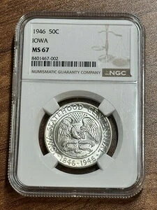 1946N ACILO Vo[ n[th BU NGC MS67 č 50Zgd (Slab3284)