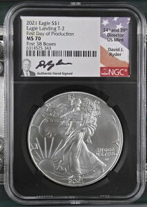 2021 �V���o�[�C�[�O�� NGC T2 MS70 ���C�_�[�T�C������ ���Y���� FDP 38�{�b�N�X