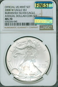 2008 W AjAZbg Vo[C[O NGC MS70 PQ MAC FINEST MAC X|bgX *