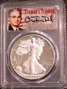 2023-W �v���[�t �V���o�[ �C�[�O�� PCGS PR70 DCAM �A�h�o���X�����[�X �N���t�g���E�g���[�}�� �T�C������