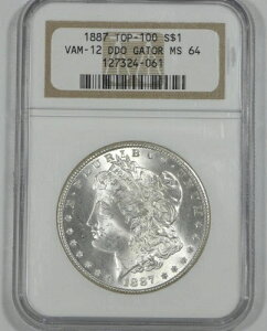 1887�N �����K���E�_���[ NGC�F�� MS 64 �V���o�[�_���[ TOP-100 VAM-12 DDO GATOR