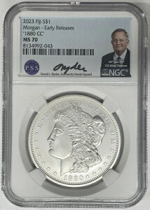 2023�N �t�B�W�[ 1880-CC �����K���E�_���[ NGC MS 70 �A�[���[�����[�X �f�r�b�h�E���C�_�[���M�T�C������