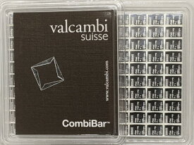 【極美品/品質保証書付】 アンティークコイン モダンコイン [送料無料] 100グラムバルカンビコンバイバーシルバーバー-100 x 1g -999.5罰金 100 gram Valcambi CombiBar Silver Bars - 100 x 1g - 999.5 Fine