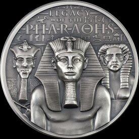 【極美品/品質保証書付】 アンティークコイン モダンコイン [送料無料] 2022クックアイランド3オンスハイレリーフアンティークシルバーファラオコインのレガシー 2022 Cook Islands 3oz High Relief Antique Silver Legacy of the Pharaohs Coin