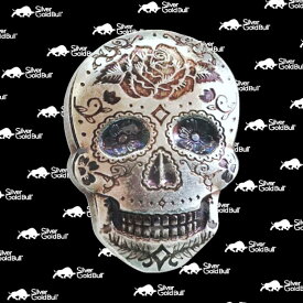 【極美品/品質保証書付】 アンティークコイン モダンコイン [送料無料] 2オンスの手で注いだバラ砂糖銀の頭蓋骨|君主の貴金属 2 oz Hand Poured Rose Sugar Silver Skull | Monarch Precious Metals