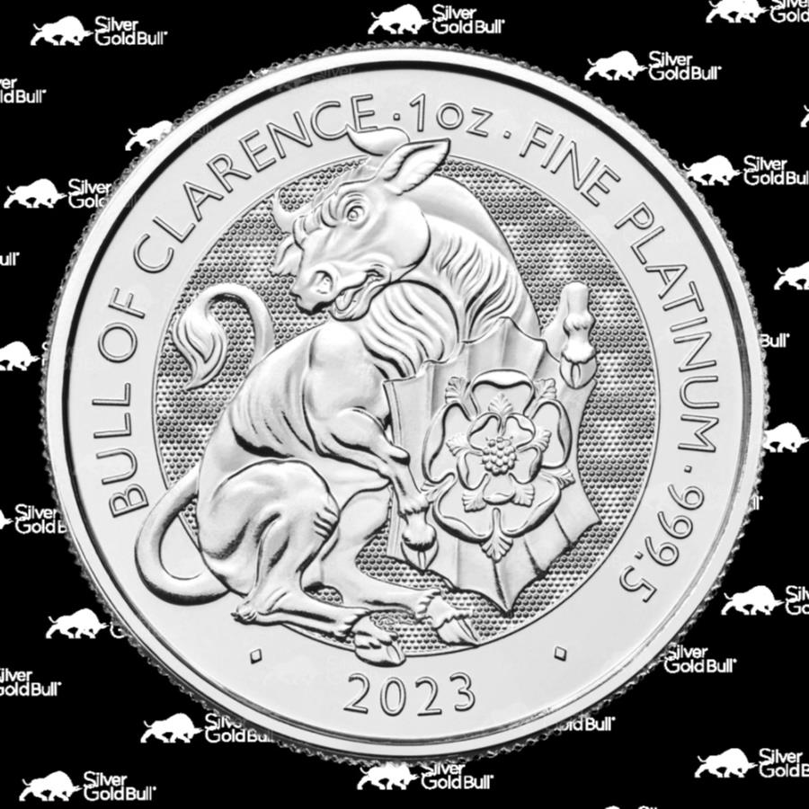新作 【極美品/品質保証書付】 アンティークコイン モダンコイン [送料無料] 1オズ2023チューダービースト：クラレンスプラチナコインのブラックブル|ロイヤルミン 1 oz 2023 Tudor Beasts: The Black Bull of Clarence Platinum Coin | The Royal Min 硬貨・コイン