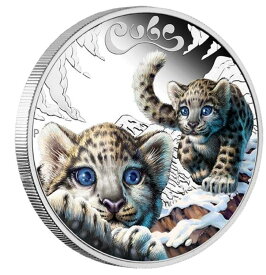 【極美品/品質保証書付】 アンティークコイン モダンコイン [送料無料] 2016 Snow Leopard Cubs Tuvalu 1/2 Oz Silver Proof 50c半ドルコイン着色 2016 Snow Leopard Cubs Tuvalu 1/2 oz SIlver Proof 50c Half Dollar Coin Colorized