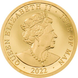 【極美品/品質保証書付】 アンティークコイン モダンコイン [送料無料] 2022年の男のノーブル島.5gゴールドプルーフコイン 2022 Isle of Man Noble .5g Gold Proof Coin