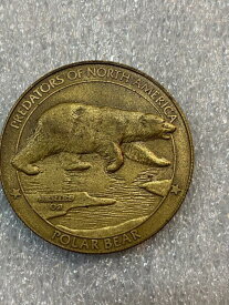 【極美品/品質保証書付】 アンティークコイン モダンコイン [送料無料] 北米の北米狩猟クラブ北米の銅メダルの捕食者?ホッキョクグマ North American Hunting Club Bronze Medal Predators of North America ~ Polar Bear