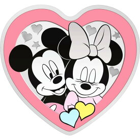 【極美品/品質保証書付】 アンティークコイン モダンコイン [送料無料] 2023ニューディズニーラブはいつもミッキー＆ミニー1オンスシルバーハート型コインを獲得します 2023 Niue Disney Love Always Wins Mickey & Minnie 1 oz Silver Heart Shaped Coin
