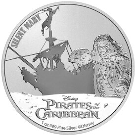 【極美品/品質保証書付】 アンティークコイン モダンコイン [送料無料] 2022ニウエ・パイレーツ・オブ・カリビアン・サイレント・メアリー1オンスシルバーBUコインカプセル 2022 Niue Pirates of the Caribbean Silent Mary 1 oz Silver BU Coin in Capsule