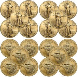 【極美品/品質保証書付】 アンティークコイン モダンコイン [送料無料] たくさんの10-2023 1オンスゴールドアメリカンイーグル$ 50コインbu Lot of 10 - 2023 1 oz Gold American Eagle $50 Coin BU