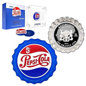 【極美品/品質保証書付】 アンティークコイン モダンコイン [送料無料] 2022チャド6グラムペプシコーラレトロボトルキャップシルバーコイン（box＆coa） 2022 Chad 6 gram Pepsi-Cola Retro Bottle Cap Proof Silver Coin (w/Box & COA)