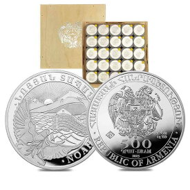 【極美品/品質保証書付】 アンティークコイン モダンコイン [送料無料] 500-2023アルメニアのモンスターボックス1オズノアアークシルバーコイン500 DRAM .999ファイン Monster Box of 500 - 2023 Armenia 1 oz Noah's Ark Silver Coin 500 Dram .999 Fine