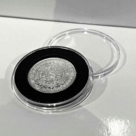 【極美品/品質保証書付】 アンティークコイン モダンコイン [送料無料] 1/4オンスのシルバーラウンドのために内側の黒いリングを備えた39mmエアタイトコインカプセル 39mm Air-Tite Coin Capsule with inner black ring for 1/4 oz Silver Rounds