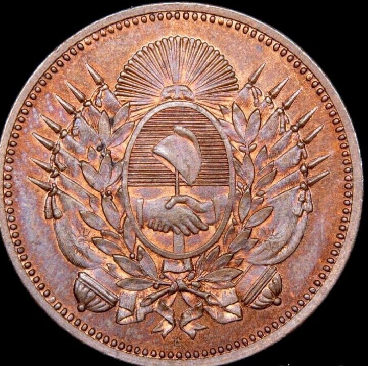 楽天市場】アルゼンチン1 Centavo 1880、RBパターン、「アルゼンチン 