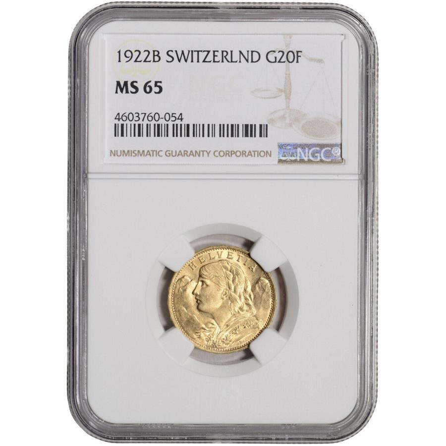 アンティークコイン コイン 金貨 銀貨 [送料無料] 1922B Switzerland