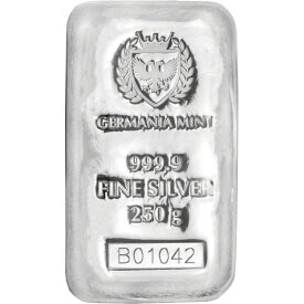 【極美品/品質保証書付】 アンティークコイン モダンコイン [送料無料] 250グラムゲルマニアミントシルバーバー9999罰金 250 gram Germania Mint Silver Bar 9999 Fine