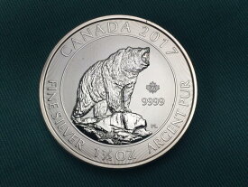 【極美品/品質保証書付】 アンティークコイン モダンコイン [送料無料] 15コインフルロール2017カナダ1.5オンスシルバーロアリンググリズリーの循環コイン 15 Coin Full Roll 2017 Canada 1.5 oz Silver Roaring Grizzly Uncirculated Coin