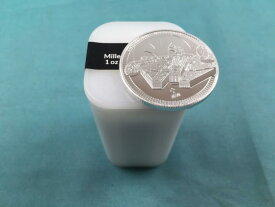 【極美品/品質保証書付】 アンティークコイン モダンコイン [送料無料] 25コインフルロール1オンスシルバー2021スターウォーズミレニアムファルコンニューコインシール 25 Coin Full Roll 1 oz Silver 2021 Star Wars Millennium Falcon Niue Coins Sealed