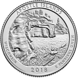 【極美品/品質保証書付】 アンティークコイン モダンコイン [送料無料] 2018 S使徒諸島国立公園の四分の一コインお金MoneyU.S Mint ATB COIN CLAD 2018 S Apostle Islands National Park Quarters Coins Money U.S Mint ATB Coin Clad