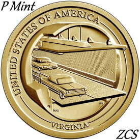 【極美品/品質保証書付】 アンティークコイン モダンコイン [送料無料] 2021 Pアメリカンイノベーション$ 1ドルコインロールミントバージニアチェサピークベイ 2021 P American Innovation $1 Dollar Coin Roll Mint Virginia Chesapeake Bay
