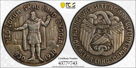 【極美品/品質保証書付】 アンティークコイン モダンコイン [送料無料] 1930 PCGS MS63 |アイスランド-1000年のアルチシルバー5 Kronur Coin＃39194A 1930 PCGS MS63 | ICELAND - 1000 Years Althing Silver 5 Kronur Coin #39194A