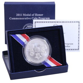 【極美品/品質保証書付】 アンティークコイン モダンコイン [送料無料] 2011 SメダルオブオナーBUコメム90％シルバーダラーOGP＆COA 2011 S Medal of Honor BU Commem 90% Silver Dollar OGP & COA