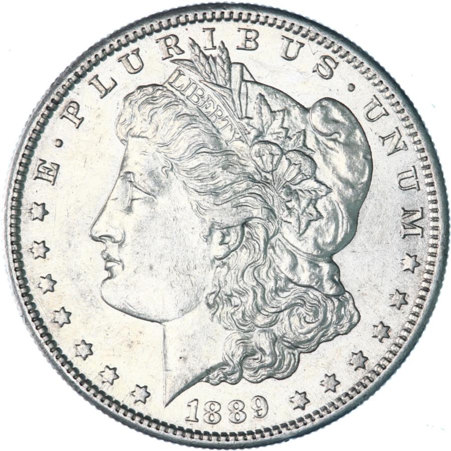 アンティークコイン モダンコイン [送料無料] 1889 S Morgan Silver Dollar Au+ Slider写真a113を参照 1889 S Morgan Silver Dollar AU+ Slider See Pics A113のサムネイル
