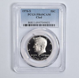 【極美品/品質保証書付】 アンティークコイン モダンコイン [送料無料] PR69 CAM 1976-S CLAD Kennedy Half Dollar PCGS Blue Label PR69 CAM 1976-S CLAD Kennedy Half Dollar PCGS Blue Label