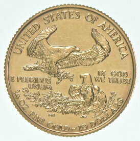 【極美品/品質保証書付】 アンティークコイン モダンコイン [送料無料] Ramdom Date 1986-2023 $ 10 American Gold Eagle -1/4 Oz。金 - 米国の金貨 Ramdom Date 1986-2023 $10 American Gold Eagle - 1/4 Oz. Gold - U.S. Gold Coin